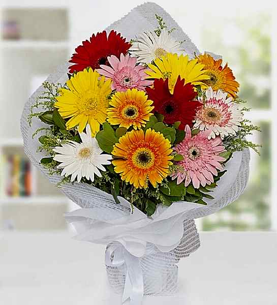 Renkli Gerbera Buketi