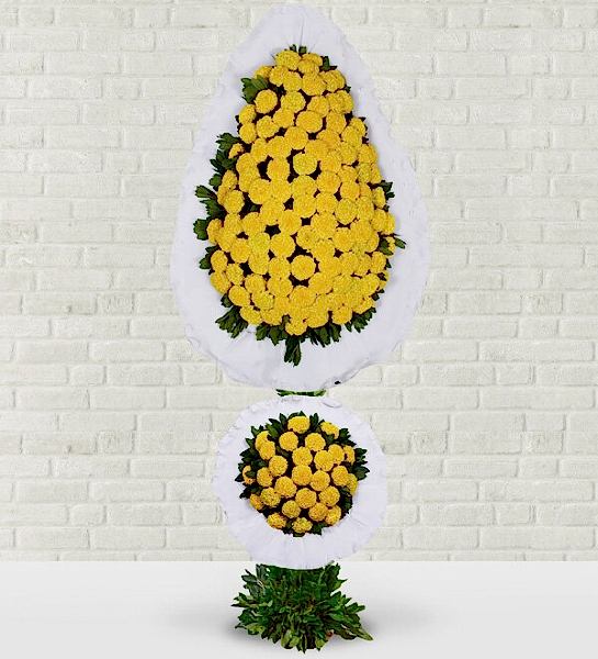 Çift Katlı Düğün Çelenk