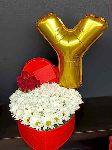 İSİMLİ PAPATYALI GÜLLÜ