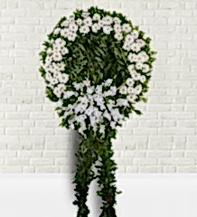 Beyaz Gerbera Cenaze Çelengi