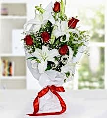 Gül ve Lilyum Buketi